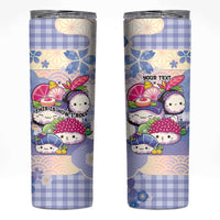Personalized Japanese Kawaii Sushi Skinny Tumbler Blue Wagara Palaka This Is How I Roll - Wonder Print Shop