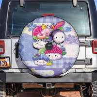 Japanese Kawaii Sushi Spare Tire Cover Blue Wagara Palaka This Is How I Roll - Wonder Print Shop