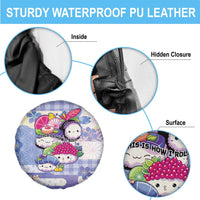 Japanese Kawaii Sushi Spare Tire Cover Blue Wagara Palaka This Is How I Roll - Wonder Print Shop