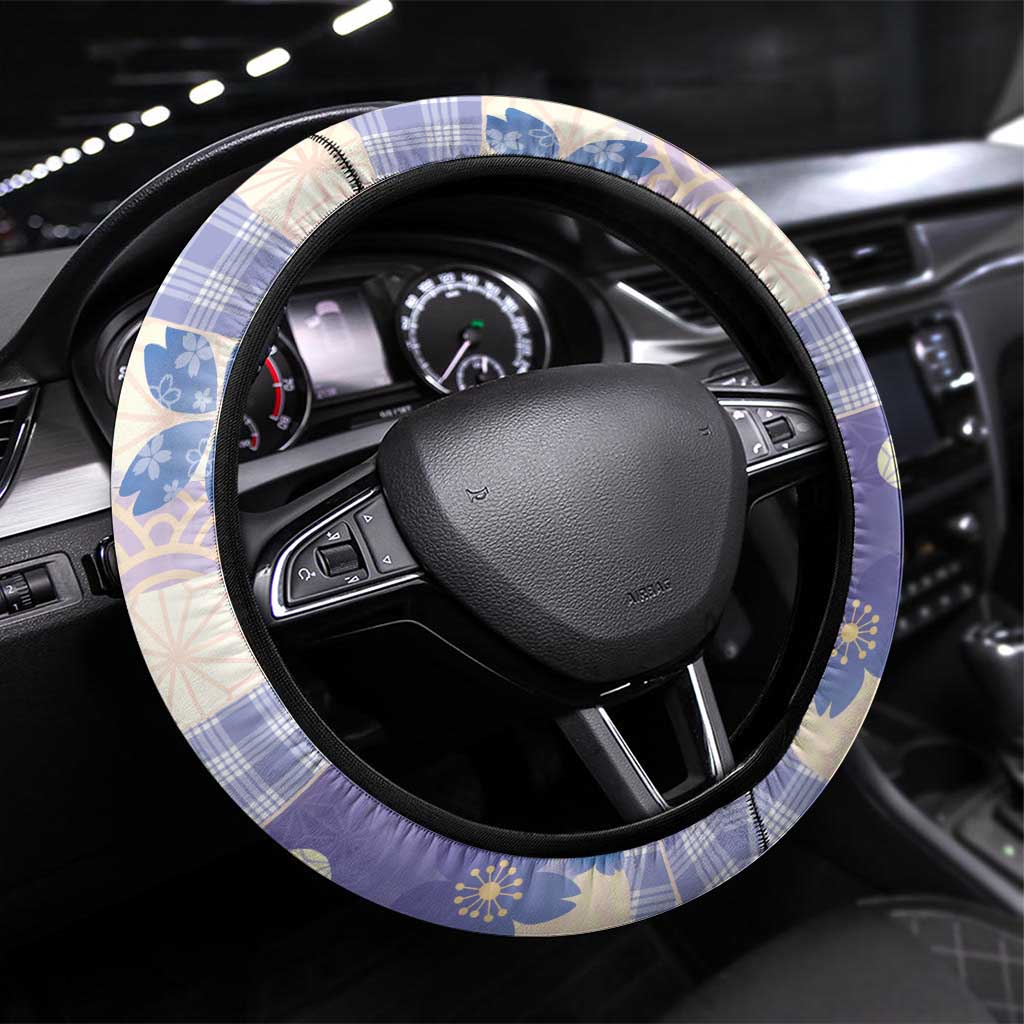 Japanese Kawaii Sushi Steering Wheel Cover Blue Wagara Palaka This Is How I Roll - Wonder Print Shop