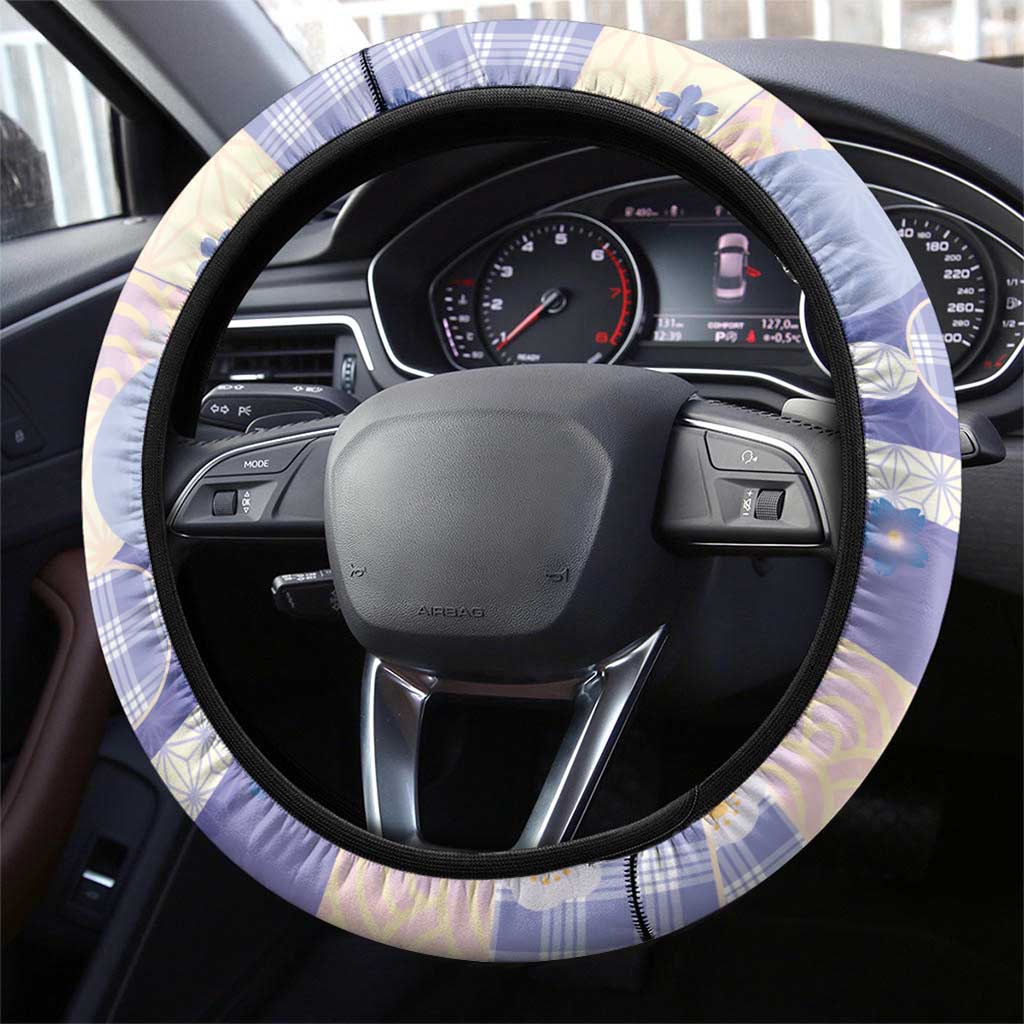 Japanese Kawaii Sushi Steering Wheel Cover Blue Wagara Palaka This Is How I Roll - Wonder Print Shop