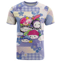 Personalized Japanese Kawaii Sushi T Shirt Blue Wagara Palaka This Is How I Roll - Wonder Print Shop