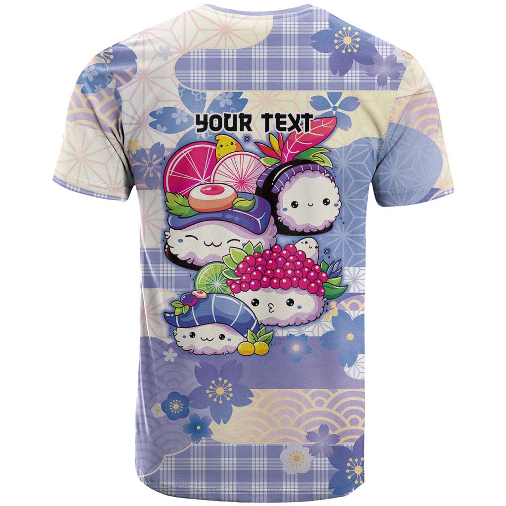 Personalized Japanese Kawaii Sushi T Shirt Blue Wagara Palaka This Is How I Roll - Wonder Print Shop