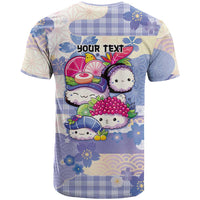 Personalized Japanese Kawaii Sushi T Shirt Blue Wagara Palaka This Is How I Roll - Wonder Print Shop