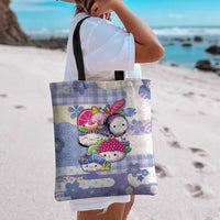 Japanese Kawaii Sushi Tote Bag Blue Wagara Palaka This Is How I Roll - Wonder Print Shop