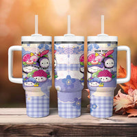 Personalized Japanese Kawaii Sushi Tumbler With Handle Blue Wagara Palaka This Is How I Roll - Wonder Print Shop