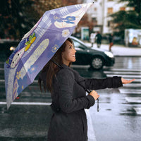Japanese Kawaii Sushi Umbrella Blue Wagara Palaka This Is How I Roll - Wonder Print Shop