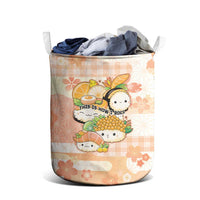 Japanese Kawaii Sushi Laundry Basket Peach Wagara Palaka This Is How I Roll - Wonder Print Shop