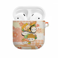 Japanese Kawaii Sushi AirPods Case Peach Wagara Palaka This Is How I Roll - Wonder Print Shop