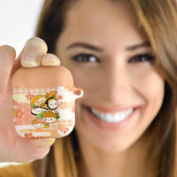 Japanese Kawaii Sushi AirPods Case Peach Wagara Palaka This Is How I Roll - Wonder Print Shop