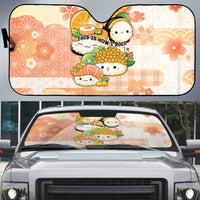 Japanese Kawaii Sushi Auto Sun Shade Peach Wagara Palaka This Is How I Roll - Wonder Print Shop