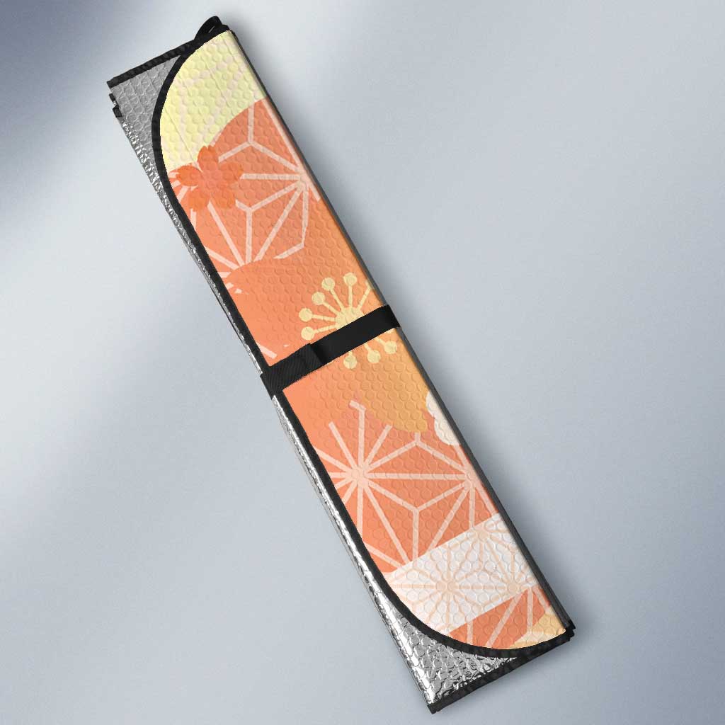 Japanese Kawaii Sushi Auto Sun Shade Peach Wagara Palaka This Is How I Roll - Wonder Print Shop