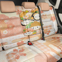 Japanese Kawaii Sushi Back Car Seat Cover Peach Wagara Palaka This Is How I Roll - Wonder Print Shop