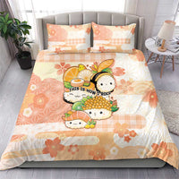 Japanese Kawaii Sushi Bedding Set Peach Wagara Palaka This Is How I Roll - Wonder Print Shop