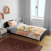 Japanese Kawaii Sushi Bedding Set Peach Wagara Palaka This Is How I Roll - Wonder Print Shop
