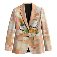 Personalized Japanese Kawaii Sushi Blazer Peach Wagara Palaka This Is How I Roll - Wonder Print Shop