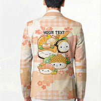 Personalized Japanese Kawaii Sushi Blazer Peach Wagara Palaka This Is How I Roll - Wonder Print Shop