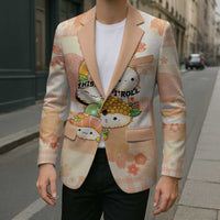 Personalized Japanese Kawaii Sushi Blazer Peach Wagara Palaka This Is How I Roll - Wonder Print Shop