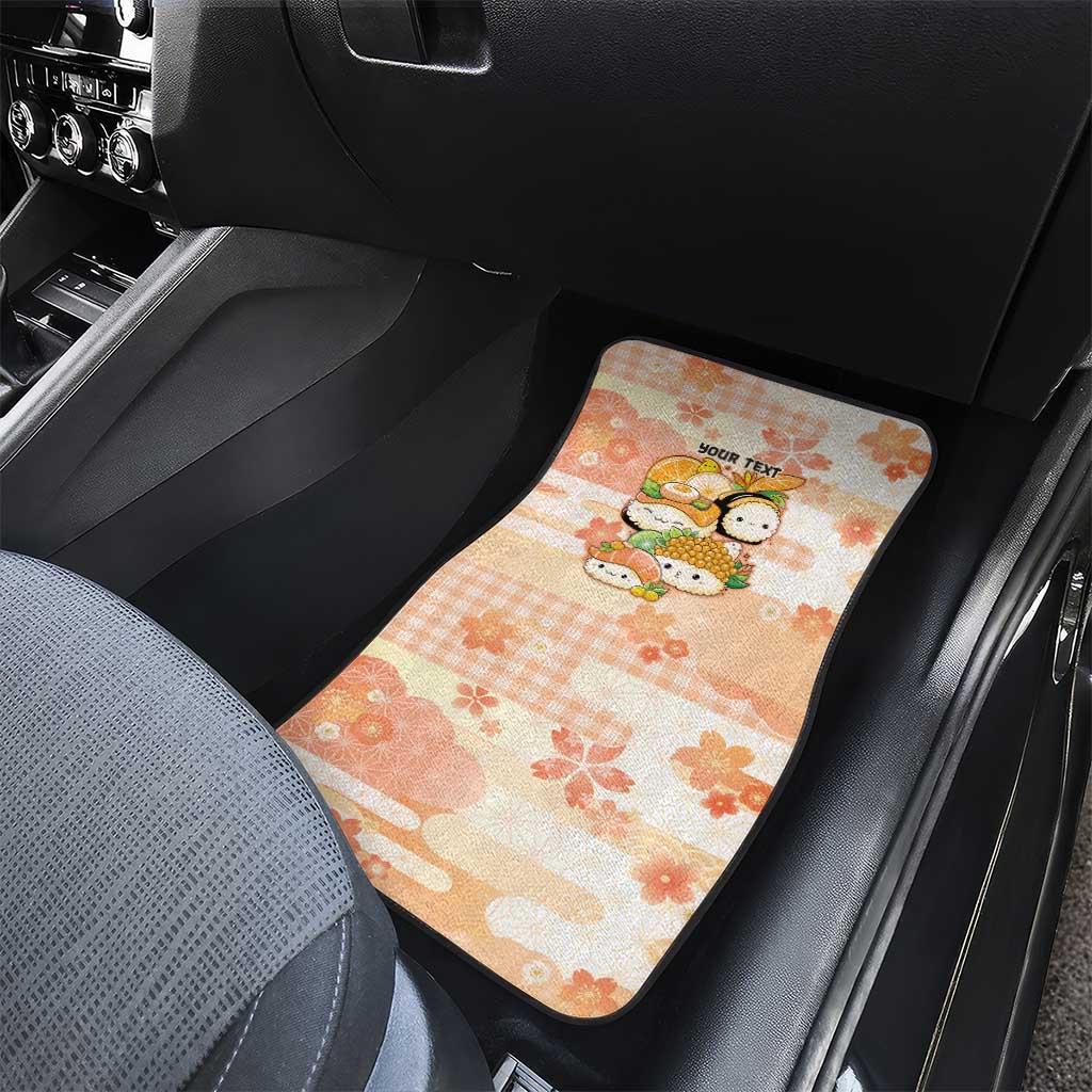 Personalized Japanese Kawaii Sushi Car Mats Peach Wagara Palaka This Is How I Roll - Wonder Print Shop