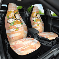 Japanese Kawaii Sushi Car Seat Cover Peach Wagara Palaka This Is How I Roll - Wonder Print Shop