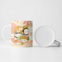 Personalized Japanese Kawaii Sushi Ceramic Mug Peach Wagara Palaka This Is How I Roll - Wonder Print Shop