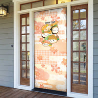 Personalized Japanese Kawaii Sushi Door Cover Peach Wagara Palaka This Is How I Roll - Wonder Print Shop