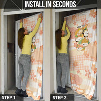 Personalized Japanese Kawaii Sushi Door Cover Peach Wagara Palaka This Is How I Roll - Wonder Print Shop