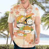Personalized Japanese Kawaii Sushi Hawaiian Shirt Peach Wagara Palaka This Is How I Roll - Wonder Print Shop