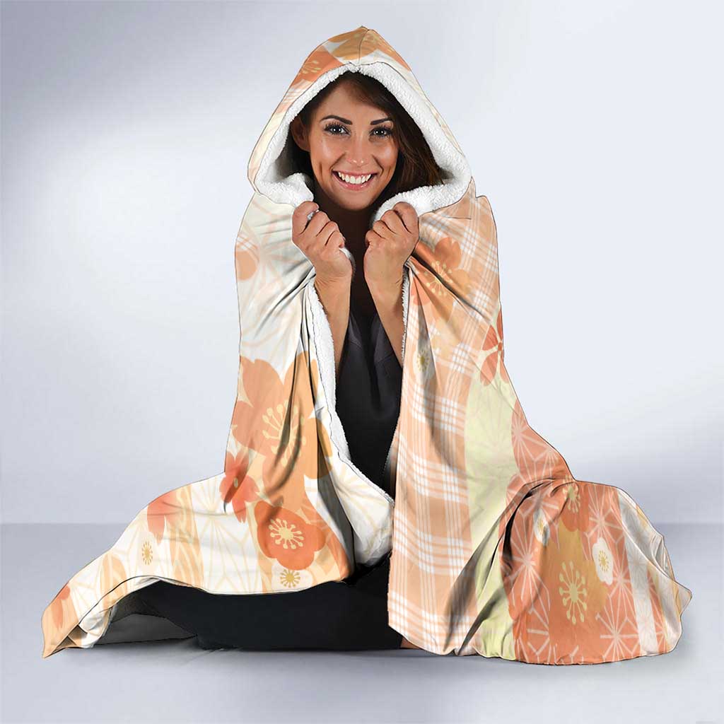 Japanese Kawaii Sushi Hooded Blanket Peach Wagara Palaka This Is How I Roll - Wonder Print Shop