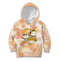 Personalized Japanese Kawaii Sushi Kid Hoodie Peach Wagara Palaka This Is How I Roll - Wonder Print Shop