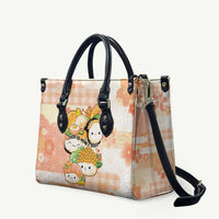 Japanese Kawaii Sushi Leather Bag Peach Wagara Palaka This Is How I Roll - Wonder Print Shop