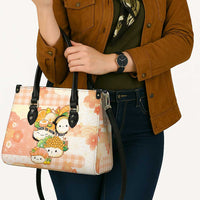 Japanese Kawaii Sushi Leather Bag Peach Wagara Palaka This Is How I Roll - Wonder Print Shop