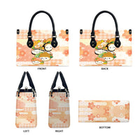 Japanese Kawaii Sushi Leather Bag Peach Wagara Palaka This Is How I Roll - Wonder Print Shop