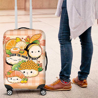 Japanese Kawaii Sushi Luggage Cover Peach Wagara Palaka This Is How I Roll - Wonder Print Shop