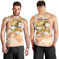Personalized Japanese Kawaii Sushi Men Tank Top Peach Wagara Palaka This Is How I Roll - Wonder Print Shop