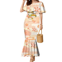 Personalized Japanese Kawaii Sushi Mermaid Dress Peach Wagara Palaka This Is How I Roll - Wonder Print Shop
