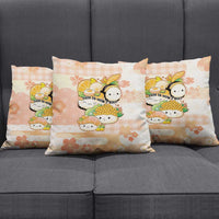 Japanese Kawaii Sushi Pillow Cover Peach Wagara Palaka This Is How I Roll - Wonder Print Shop