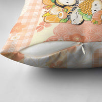 Japanese Kawaii Sushi Pillow Cover Peach Wagara Palaka This Is How I Roll - Wonder Print Shop