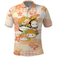 Personalized Japanese Kawaii Sushi Polo Shirt Peach Wagara Palaka This Is How I Roll - Wonder Print Shop