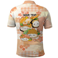 Personalized Japanese Kawaii Sushi Polo Shirt Peach Wagara Palaka This Is How I Roll - Wonder Print Shop