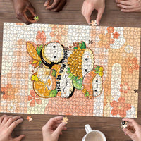 Japanese Kawaii Sushi Puzzle Peach Wagara Palaka This Is How I Roll - Wonder Print Shop
