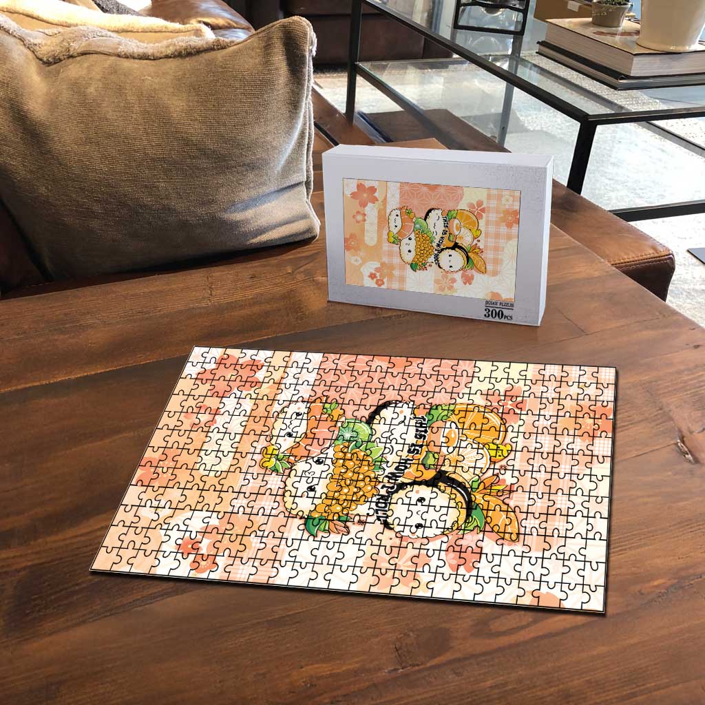 Japanese Kawaii Sushi Puzzle Peach Wagara Palaka This Is How I Roll - Wonder Print Shop