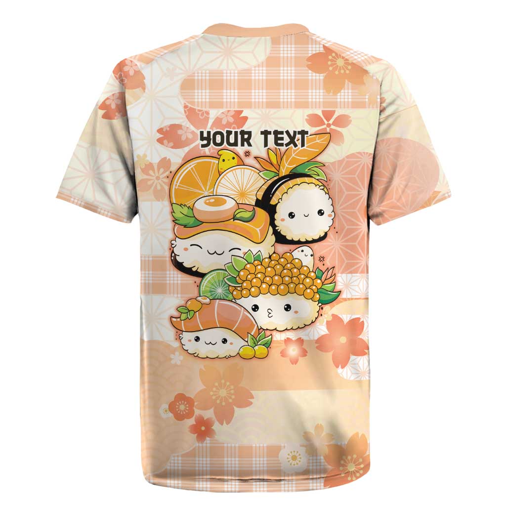 Personalized Japanese Kawaii Sushi Rugby Jersey Peach Wagara Palaka This Is How I Roll - Wonder Print Shop