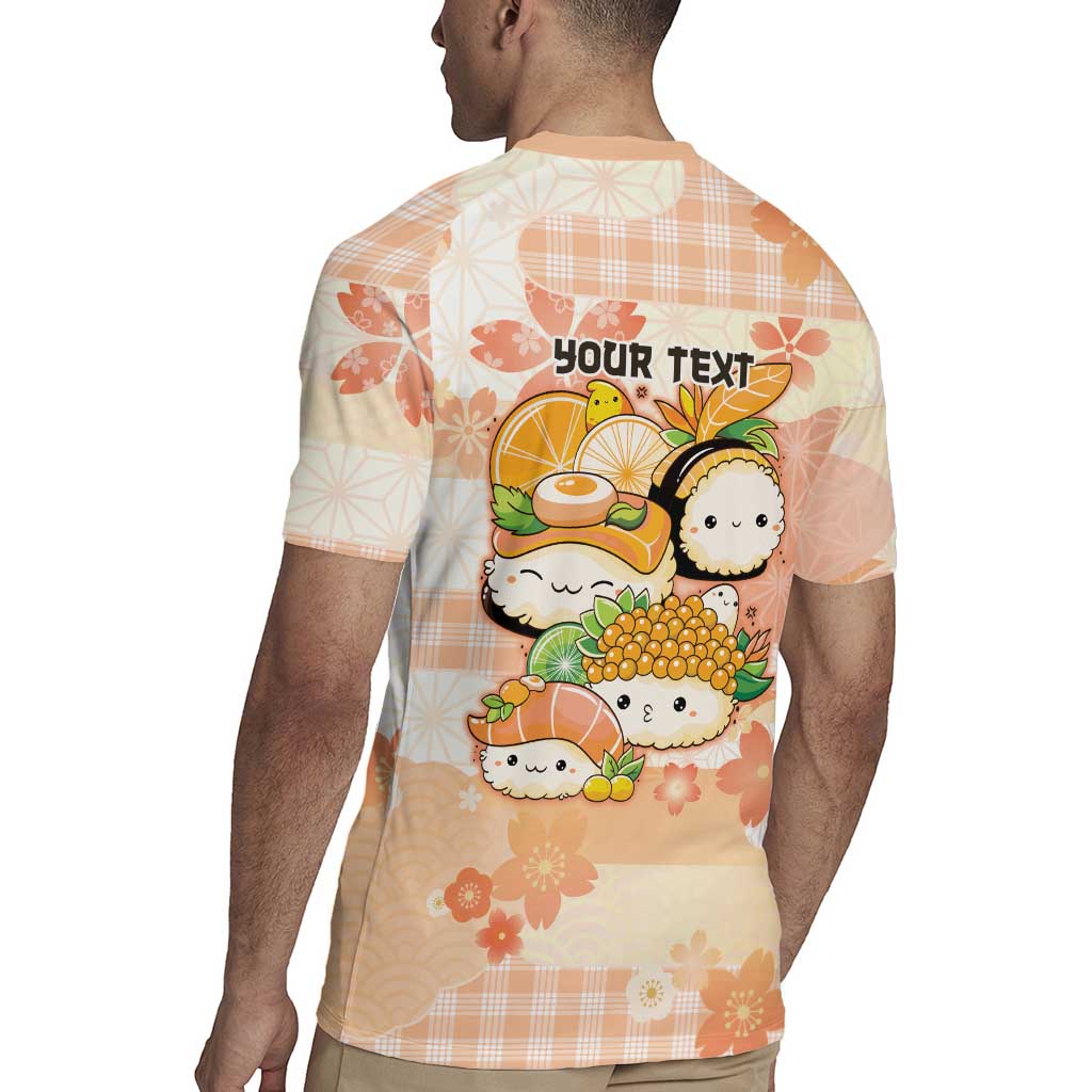 Personalized Japanese Kawaii Sushi Rugby Jersey Peach Wagara Palaka This Is How I Roll - Wonder Print Shop
