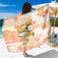 Japanese Kawaii Sushi Sarong Peach Wagara Palaka This Is How I Roll - Wonder Print Shop