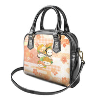 Japanese Kawaii Sushi Shoulder Handbag Peach Wagara Palaka This Is How I Roll - Wonder Print Shop