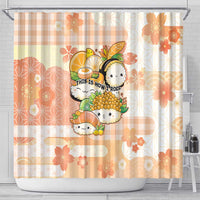 Japanese Kawaii Sushi Shower Curtain Peach Wagara Palaka This Is How I Roll - Wonder Print Shop