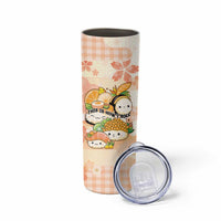 Personalized Japanese Kawaii Sushi Skinny Tumbler Peach Wagara Palaka This Is How I Roll - Wonder Print Shop