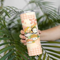 Personalized Japanese Kawaii Sushi Skinny Tumbler Peach Wagara Palaka This Is How I Roll - Wonder Print Shop