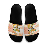 Japanese Kawaii Sushi Slide Sandals Peach Wagara Palaka This Is How I Roll - Wonder Print Shop
